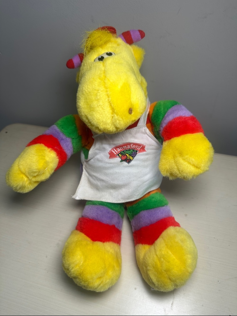Hannaford Hank Yellow Rainbow Plush Toy Kids Stuffed Animal